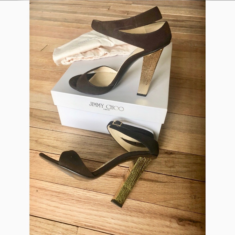 JIMMY CHOO SUEDE SANDALS